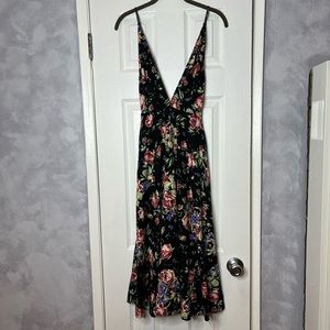 REFORMATION Floral Backless Dress